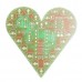 Heart Shaped Light Kit DIY Breathing Light Parts Red Green Blue White Color Optional