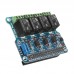 4 Channel 5A 250V AC/30V DC Compatible 40Pin Relay Board